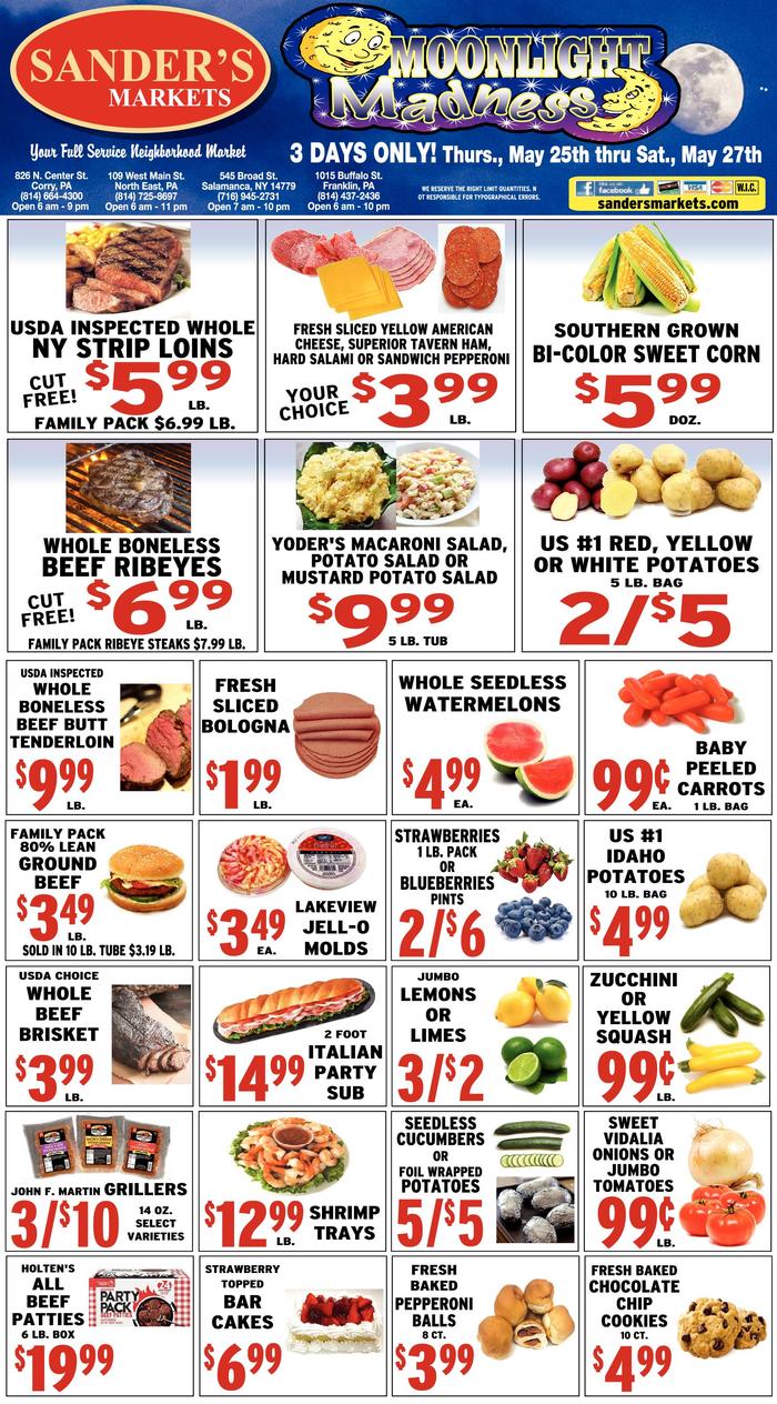 Sander's Markets Corry Ad Specials